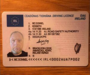 irish drivers licence